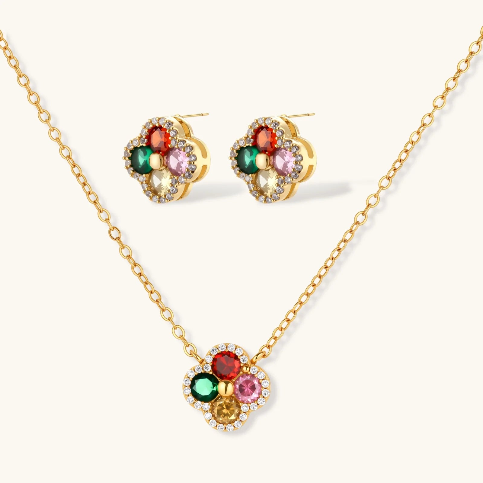 Lucky Clover Jewelry Set