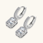 Emerald Cut Moissanite Drops