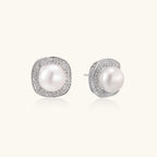 Halo Pearl Studs