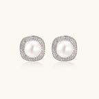 Halo Pearl Studs