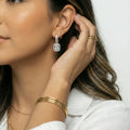 Emerald Cut Moissanite Drops